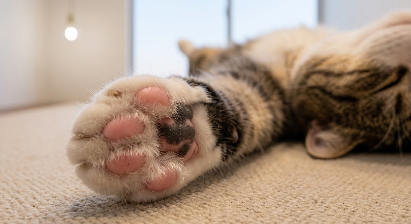 猫のぷにぷに肉球を保つ方法！乾燥・カサカサの原因と正しいお肌保湿ケアを解説